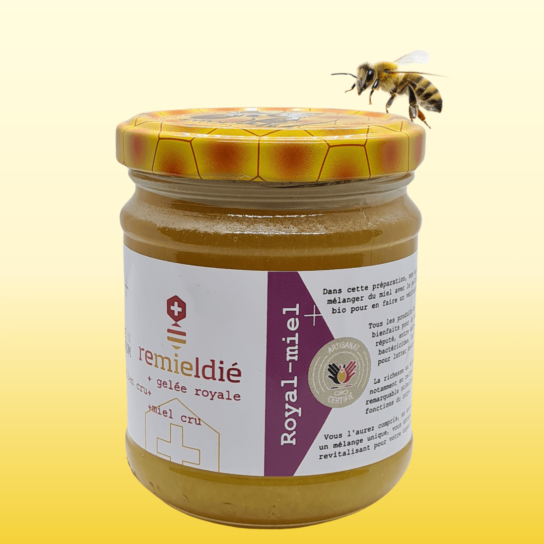 remieldei-pot avec Royal miel, bon pour energie masculine